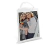 borsa shopping bianca stampata con foto