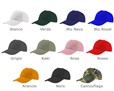 colori disponibili - cappellino con visiera
