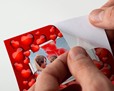 Stickers rettangolare con grafica di San Valentino