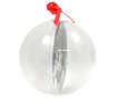 palla natalizia personalizzata con fiocco rosso