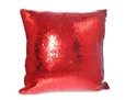 paillettes rosse cuscino