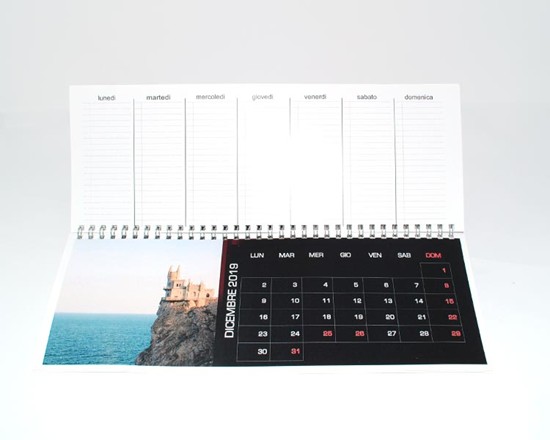 Crea Foto Calendario da Scrivania Panoramico