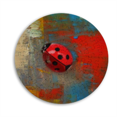 Ladybug Art Puzzle rotondo 