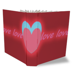 hearts in love Fotoalbum con Tasche 16x20 