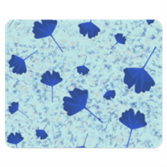 foglie blu Tappetini Personalizzati