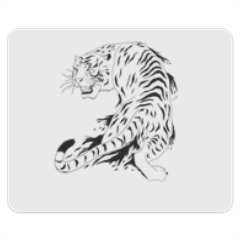 Tigre bianca  Tappetini Personalizzati