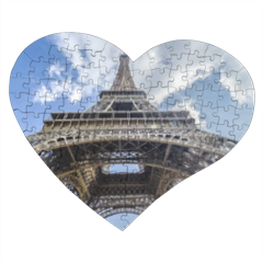 Parigi Torre Eiffel Foto su Puzzle a Cuore A3 