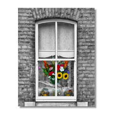 Spring on the window Poster carta opaca