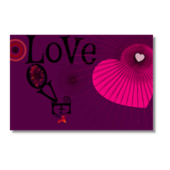 drawing LOVE Poster carta lucida