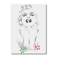 Marilyn italian tribute Poster carta lucida