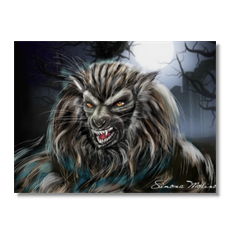 Werewolf Poster carta lucida