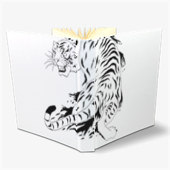 Tigre bianca  Album Fotografico Tessuto 24x30