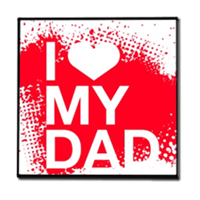 I Love My Dad - Stampe su Legno Moderno