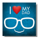 I love my dad glasses Foto su Tela
