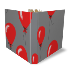 red baloons Album Tessuto quadrato