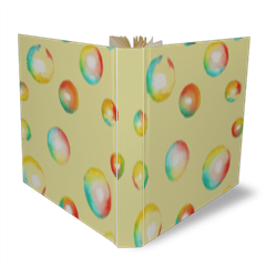 bolle di acquerello Album Tessuto quadrato