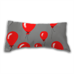 red baloons cuscino in raso