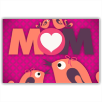 Mamma I Love You - bigliettino augurale