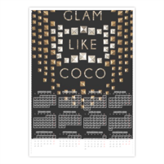 Glam Like Coco Foto Calendario A4 pagina singola