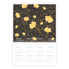 foglie gialle Foto Calendario A4 pagina singola