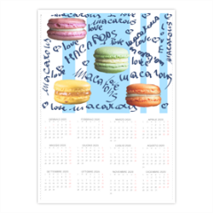 macarons Foto Calendario A4 pagina singola