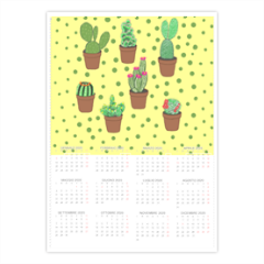 piante grasse Foto Calendario A4 pagina singola