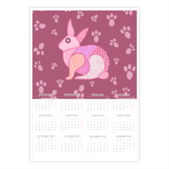 rabbit Foto Calendario A4 pagina singola