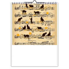 gattini e note musicali Foto Calendario A4 multi pagina