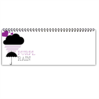 Pioggia Viola - Foto Calendario Scrivania Panoramico