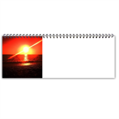 Red Sunet Foto Calendario Scrivania Panoramico