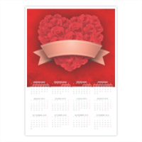 Cuore di fiori - Foto Calendario A3 pagina singola