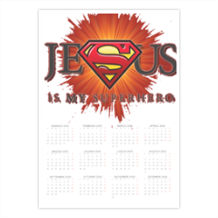 Jesus my superhero Foto Calendario A3 pagina singola