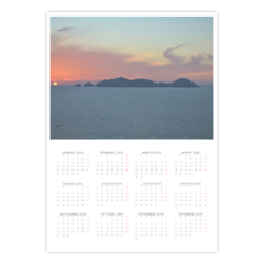tramonto su palmarola Foto Calendario A3 pagina singola