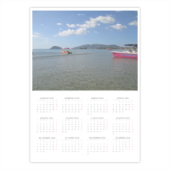 Laganas beach Greece Foto Calendario A3 pagina singola