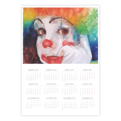 baby clown Foto Calendario A3 pagina singola