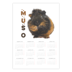 Muso square Foto Calendario A3 pagina singola