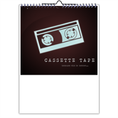 Cassette Tape Foto Calendario A3 multi pagina