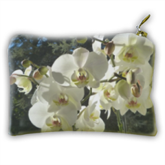 Orchidea bianca Portamonete rettangolare