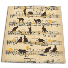 gattini e note musicali Tappeto giochi