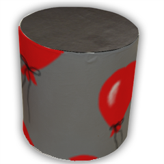 red baloons Pouf cilindro