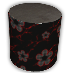 flowers Pouf cilindro