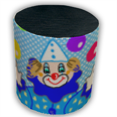 clown Pouf cilindro