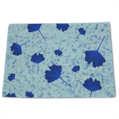 foglie blu Tovaglietta in tessuto