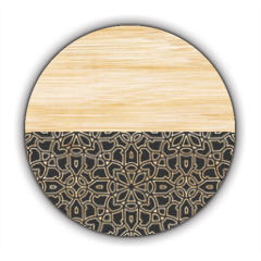 Bamboo Gothic Stickers cerchio