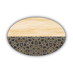 Bamboo Gothic Stickers ovale
