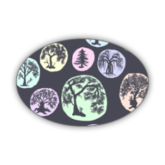 alberelli Stickers ovale