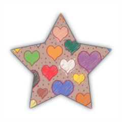 cuoricini Stickers stella