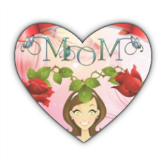 Best Mom Stickers cuore