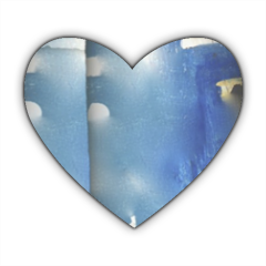 Blu Diffuso Stickers cuore