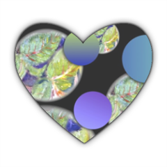 Eclissi Stickers cuore